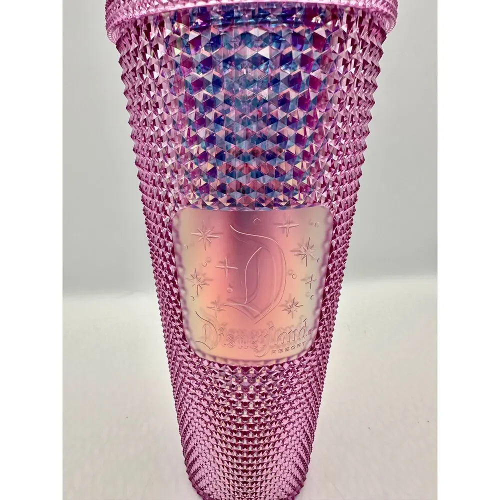 Disneyland + Starbucks 50th Limited Edition Magical Pink Iridescent Studded Cup